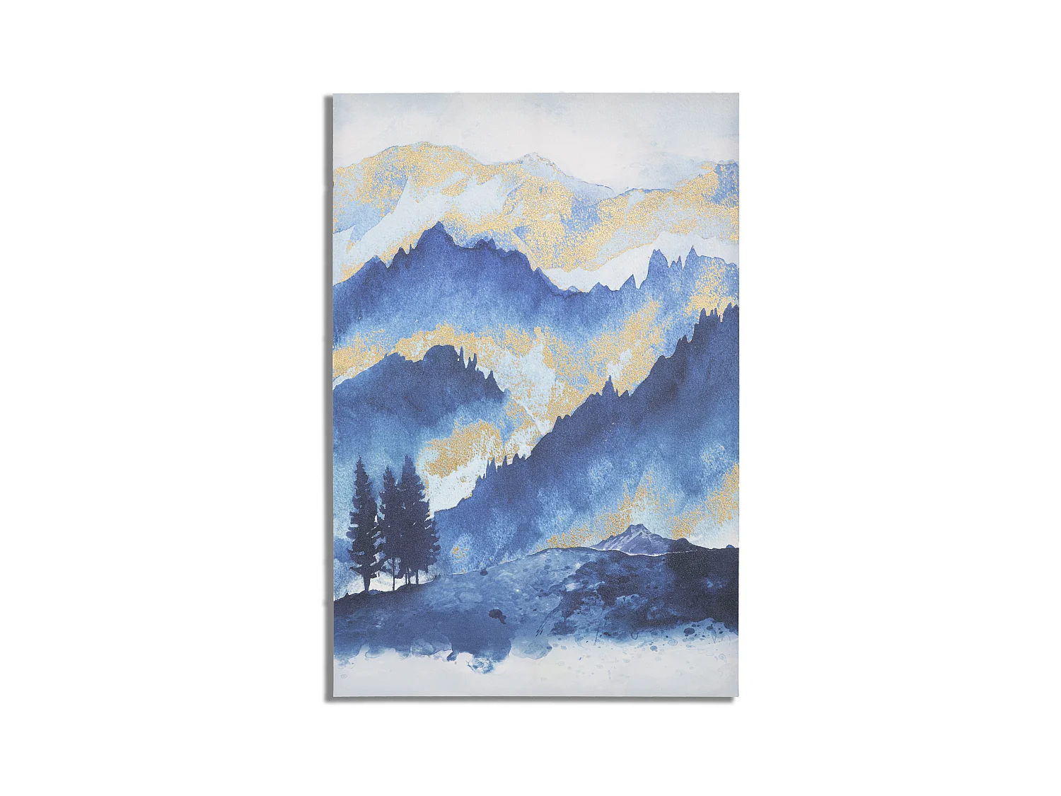 Impression sur toile paysage multicolore 80x3x120 cm