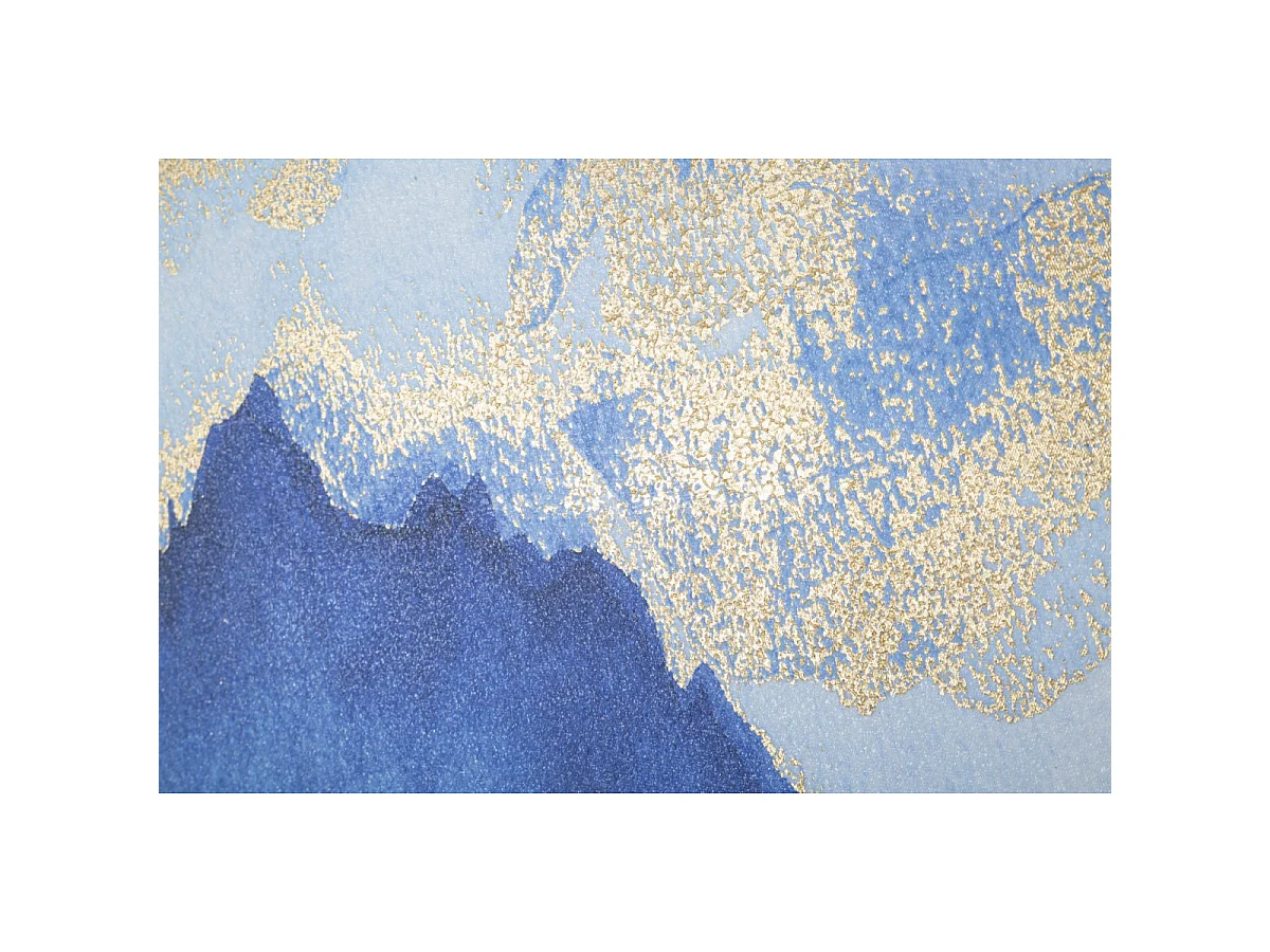 Toile Imprimée Déco "Mountain Tree" 80x120cm Bleu