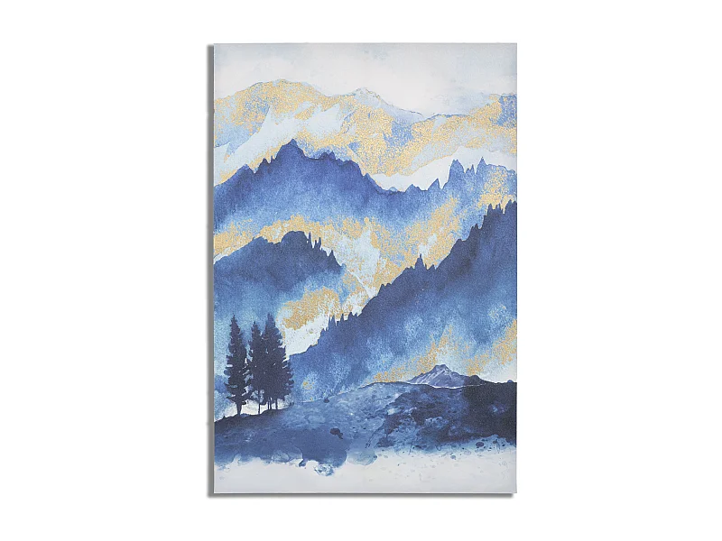 Veelkleurige landschapscanvasprint, 80x3x120 cm