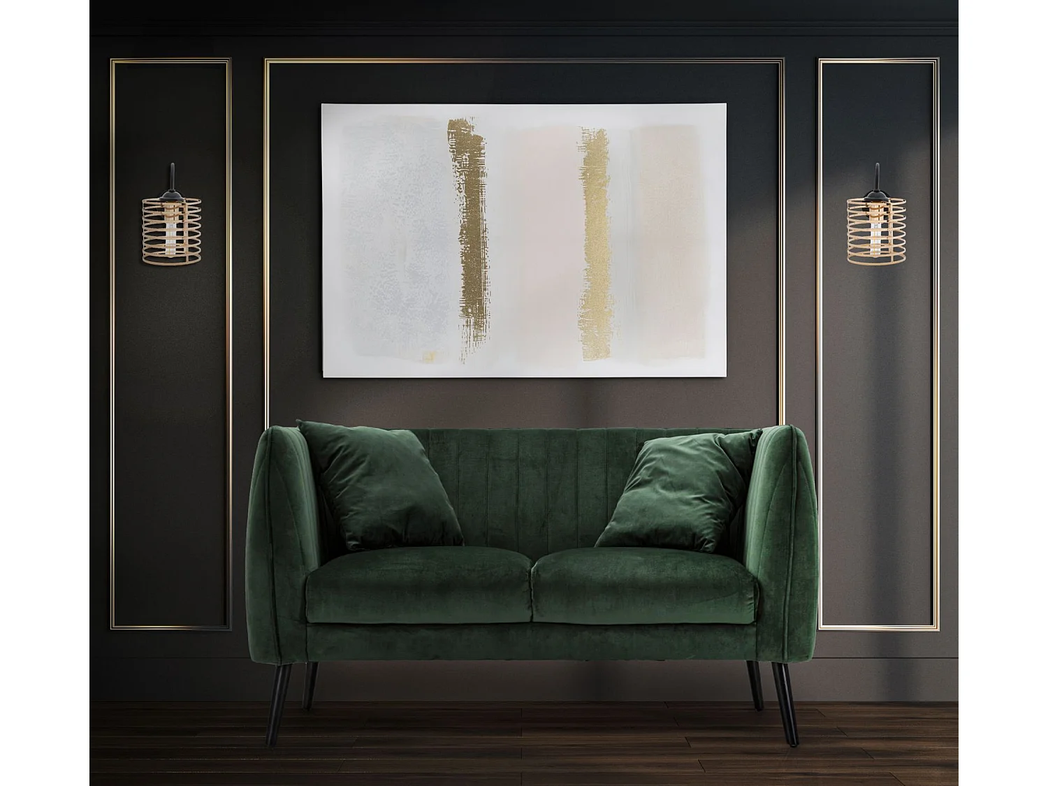 Impression sur toile multicolore abstraite 80x3x120 cm