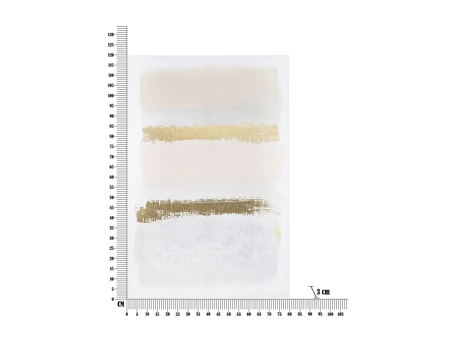 Impression sur toile multicolore abstraite 80x3x120 cm