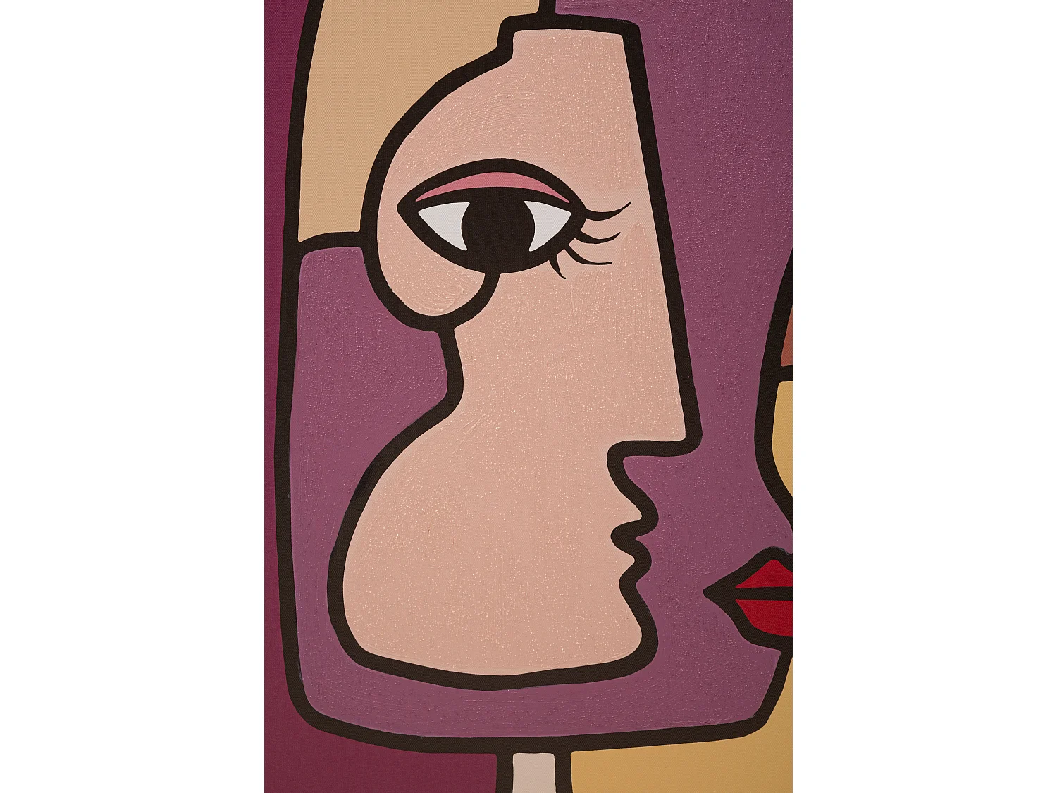 Toile Imprimée Déco "Double Face" 60x90cm Multicolore