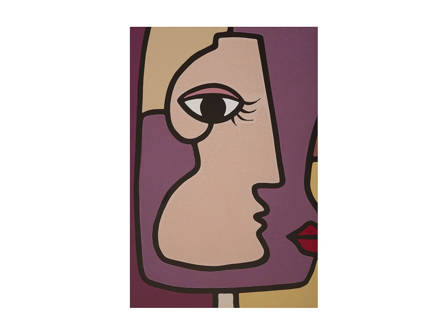 Toile Imprimée Déco "Double Face" 60x90cm Multicolore