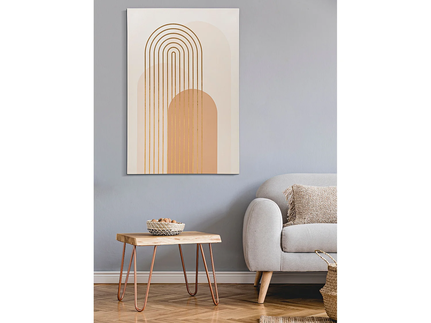 Toile Imprimée Déco "Shine" 80x120cm Multicolore