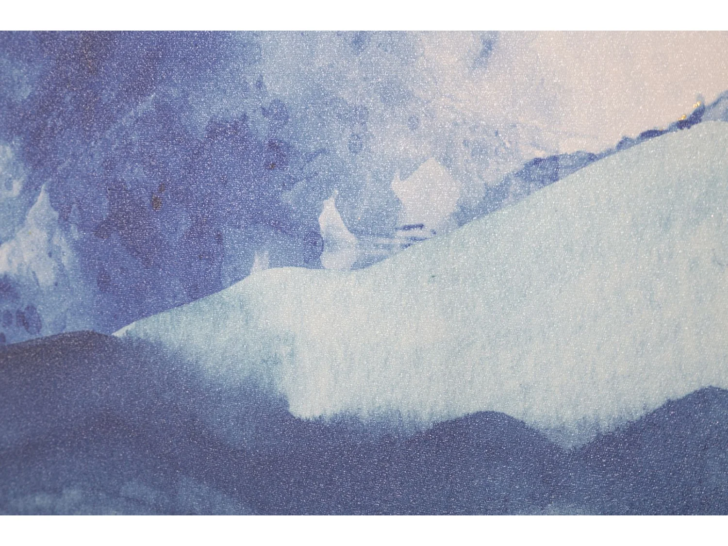 Impression sur toile paysage multicolore 80x3x120 cm