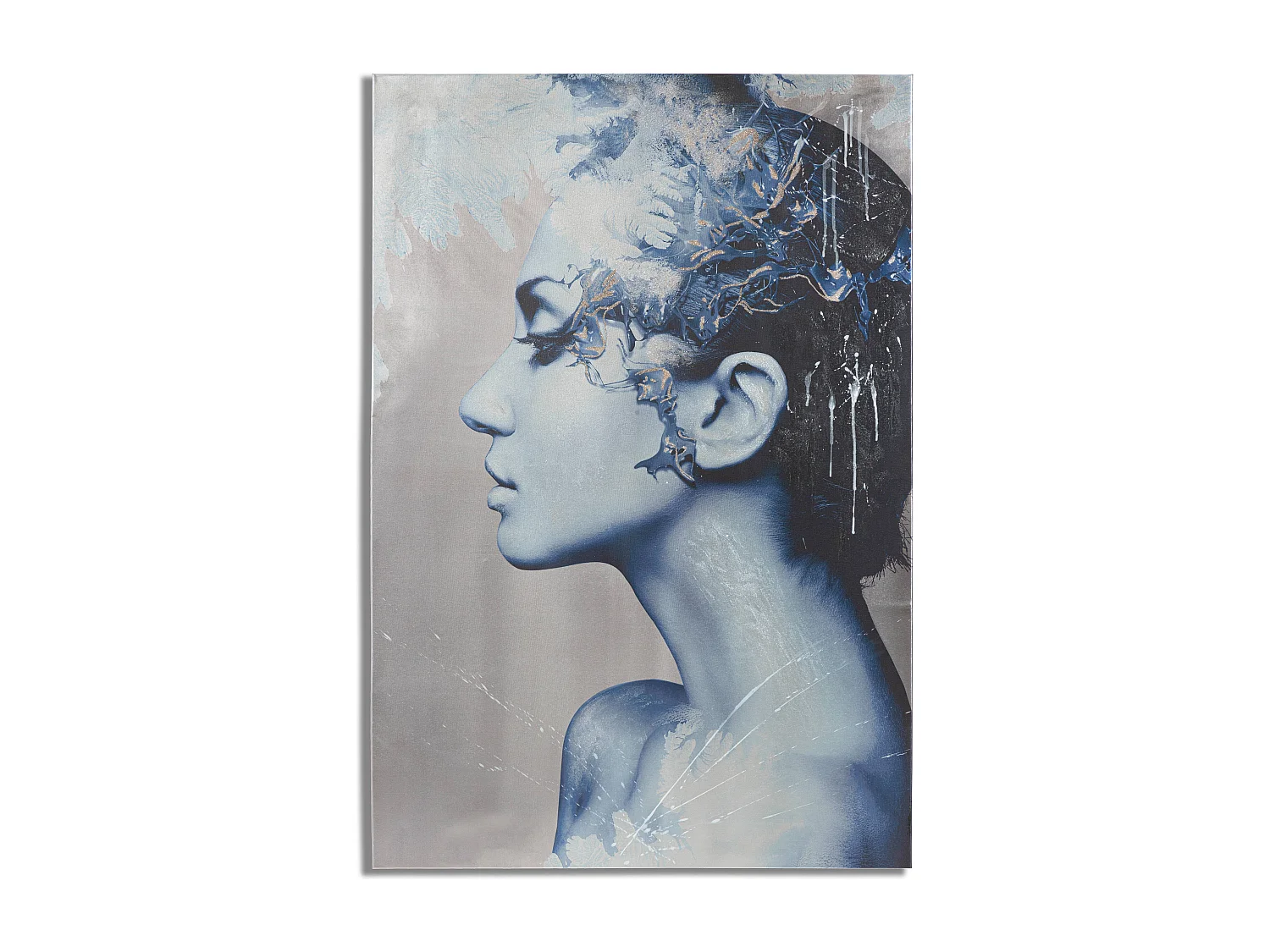 Impression sur toile avec applications multicolores 80x3,8x120 cm