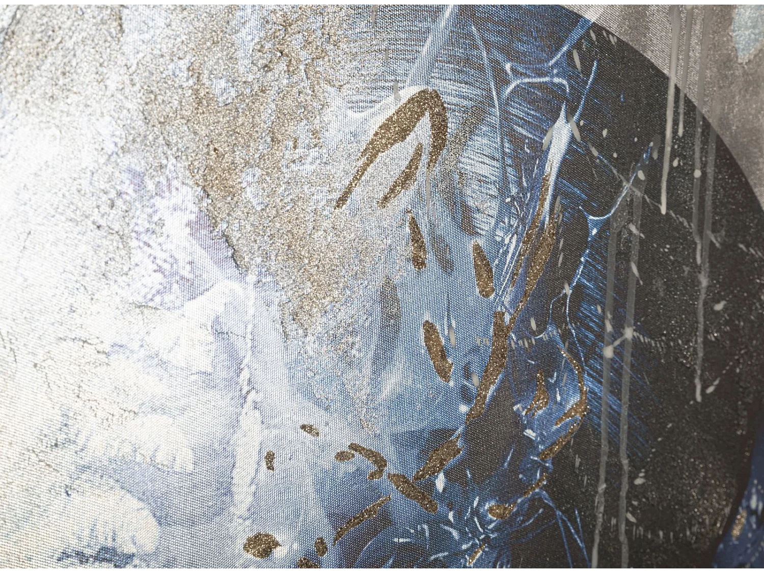 Impression sur toile avec applications multicolores 80x3,8x120 cm