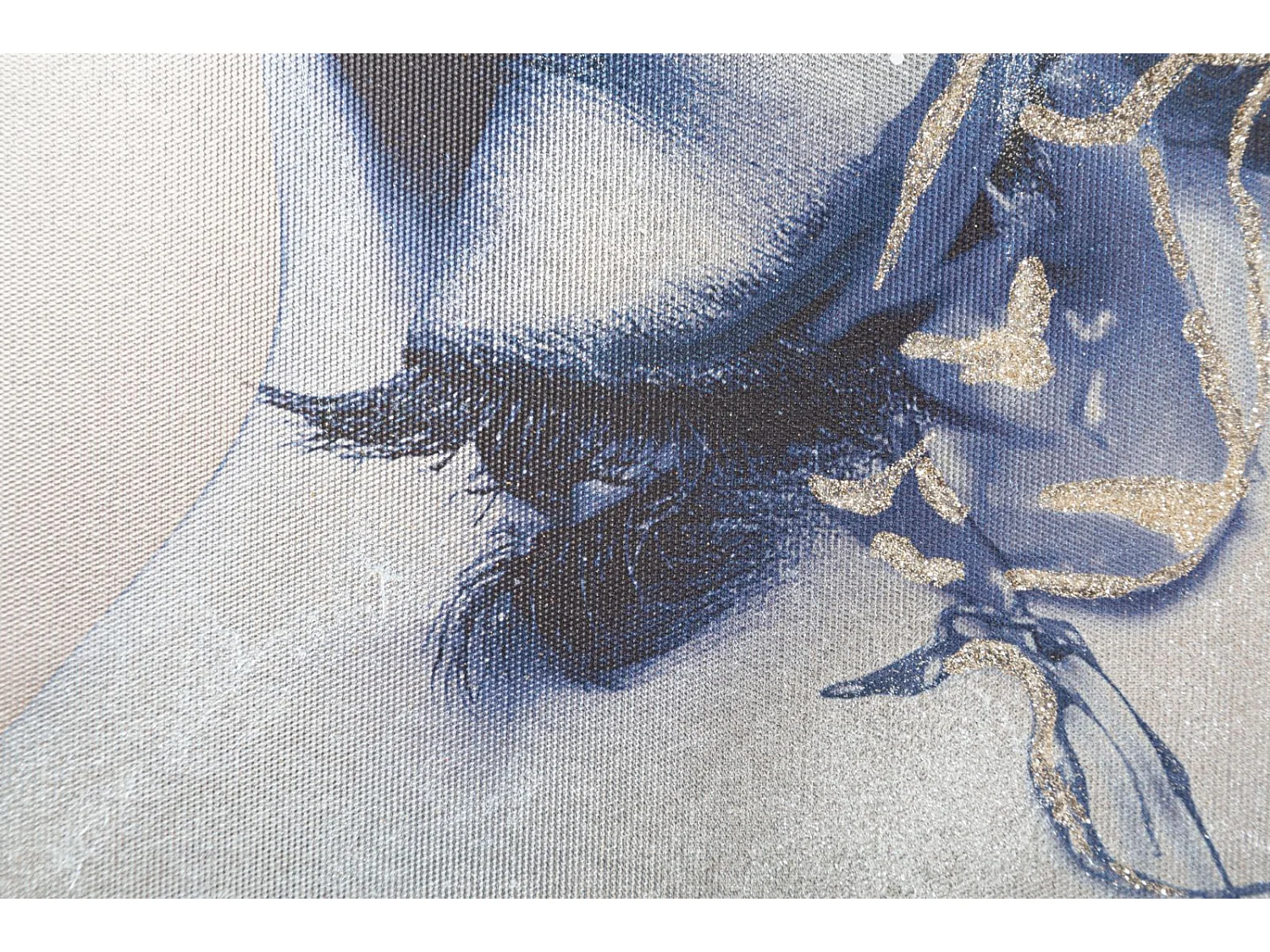 Impression sur toile avec applications multicolores 80x3,8x120 cm