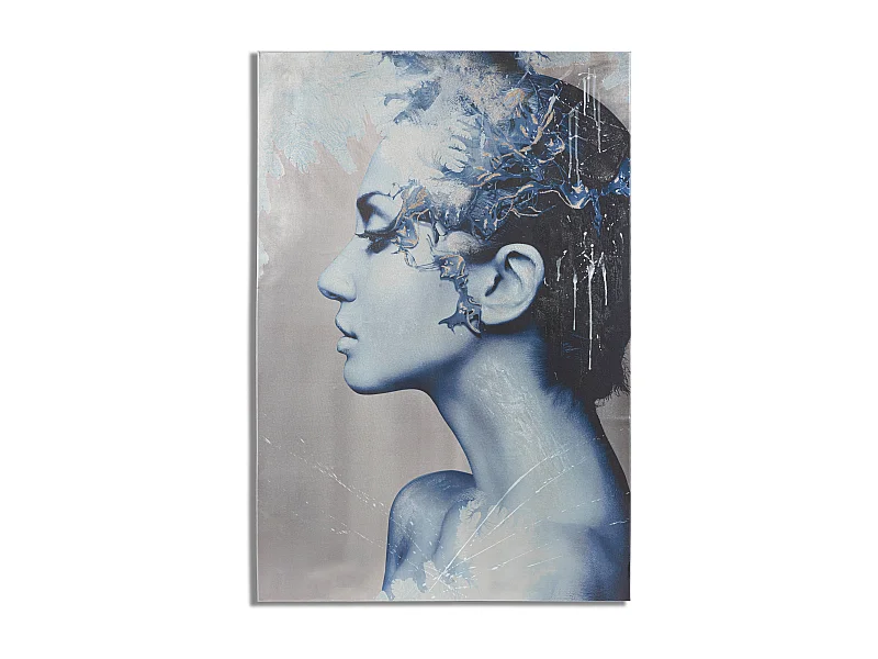 Canvasprint met veelkleurige applicaties 80x3,8x120 cm