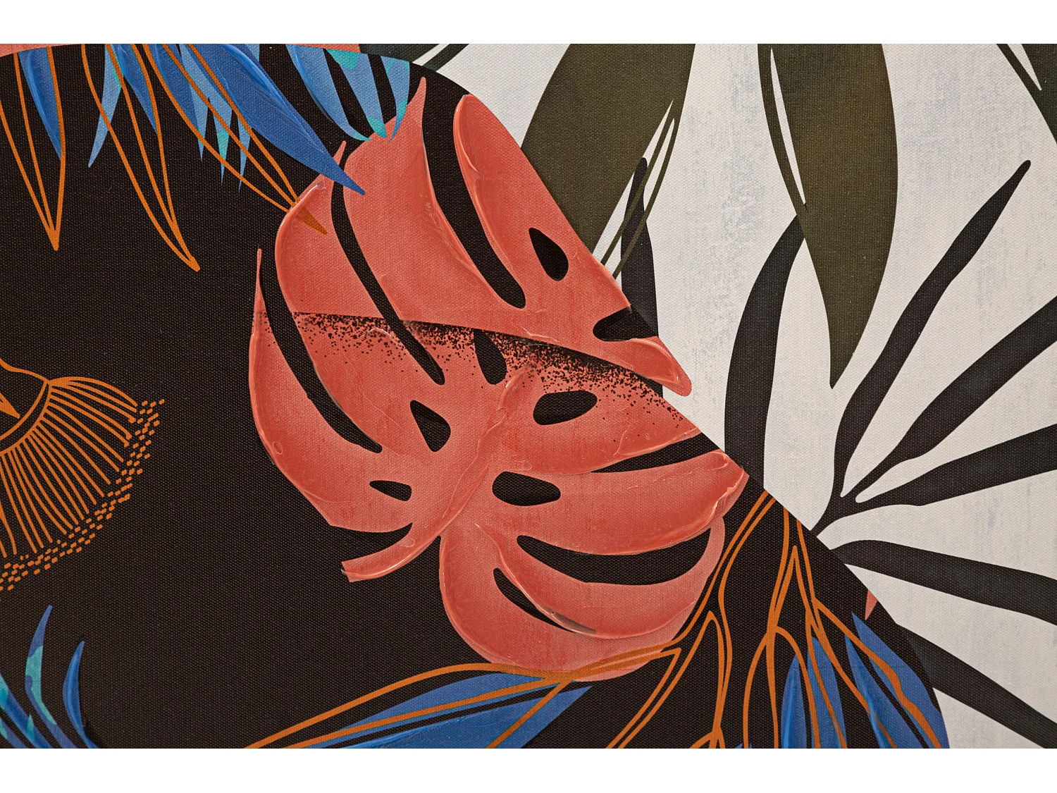 Toile Imprimée Déco "Lady Jungle Dos" 80x120cm Multicolore