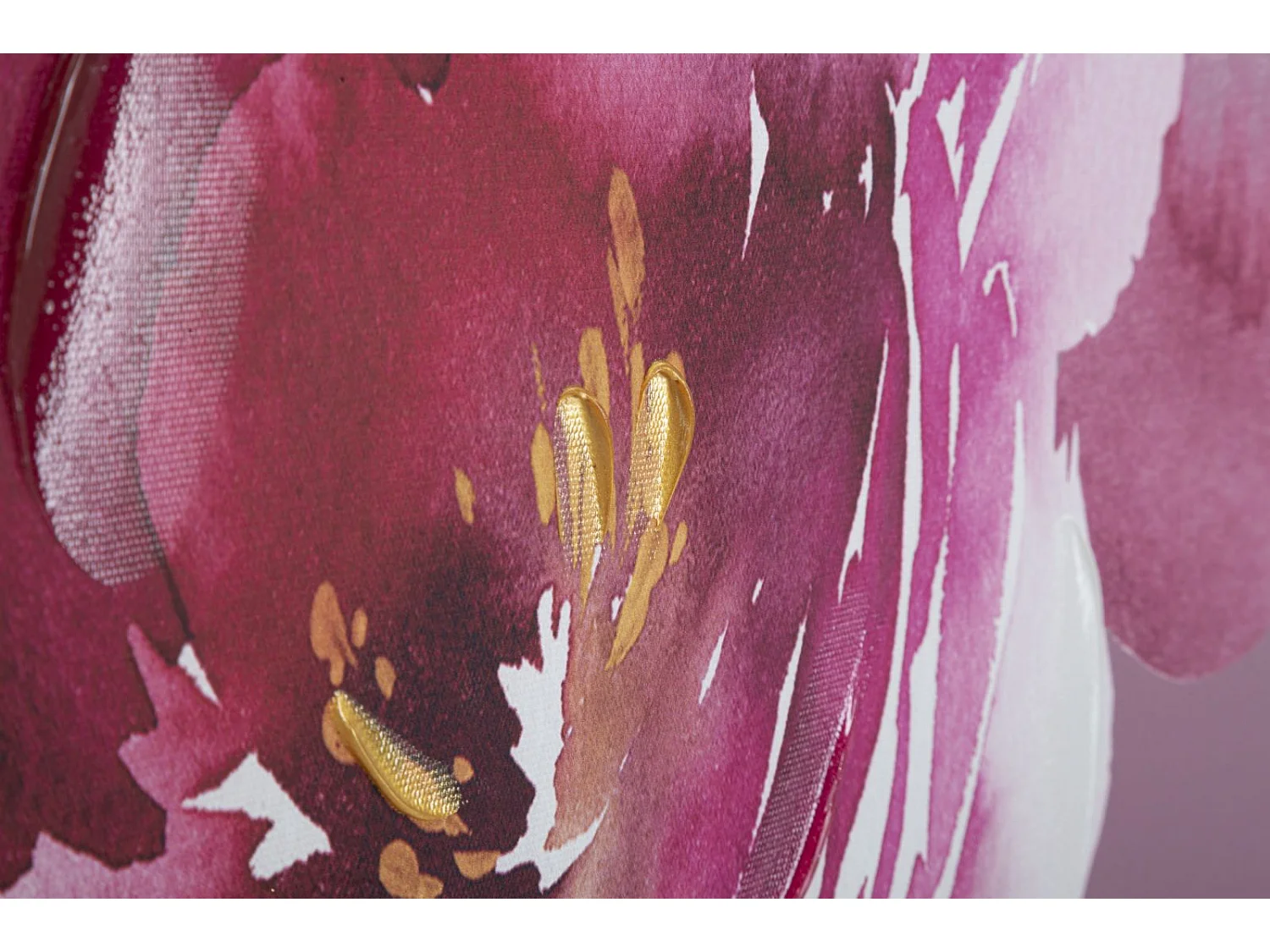 Toile Imprimée Déco "Optic" 80x120cm Rose