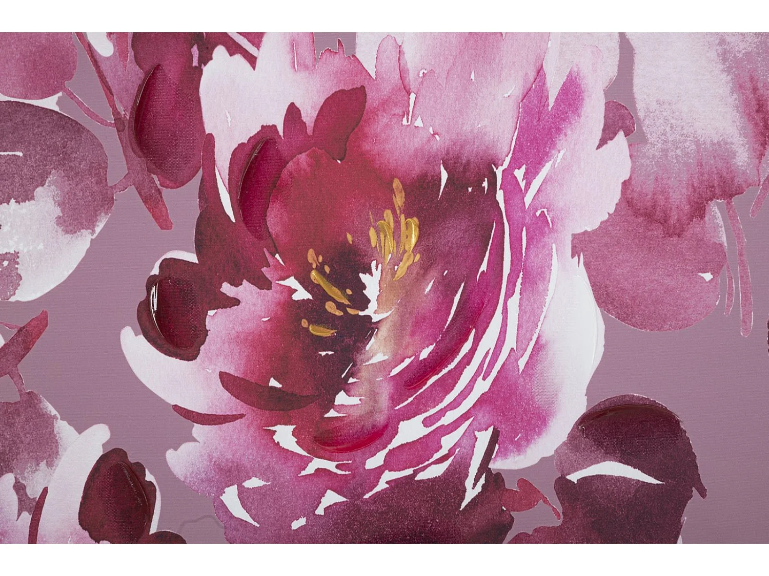 Toile Imprimée Déco "Optic" 80x120cm Rose