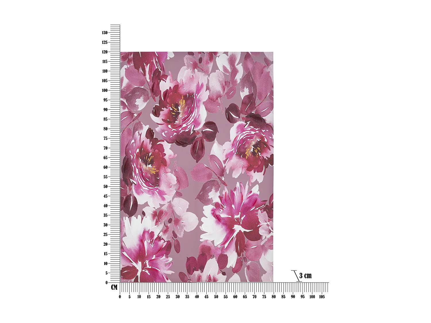 Toile Imprimée Déco "Optic" 80x120cm Rose