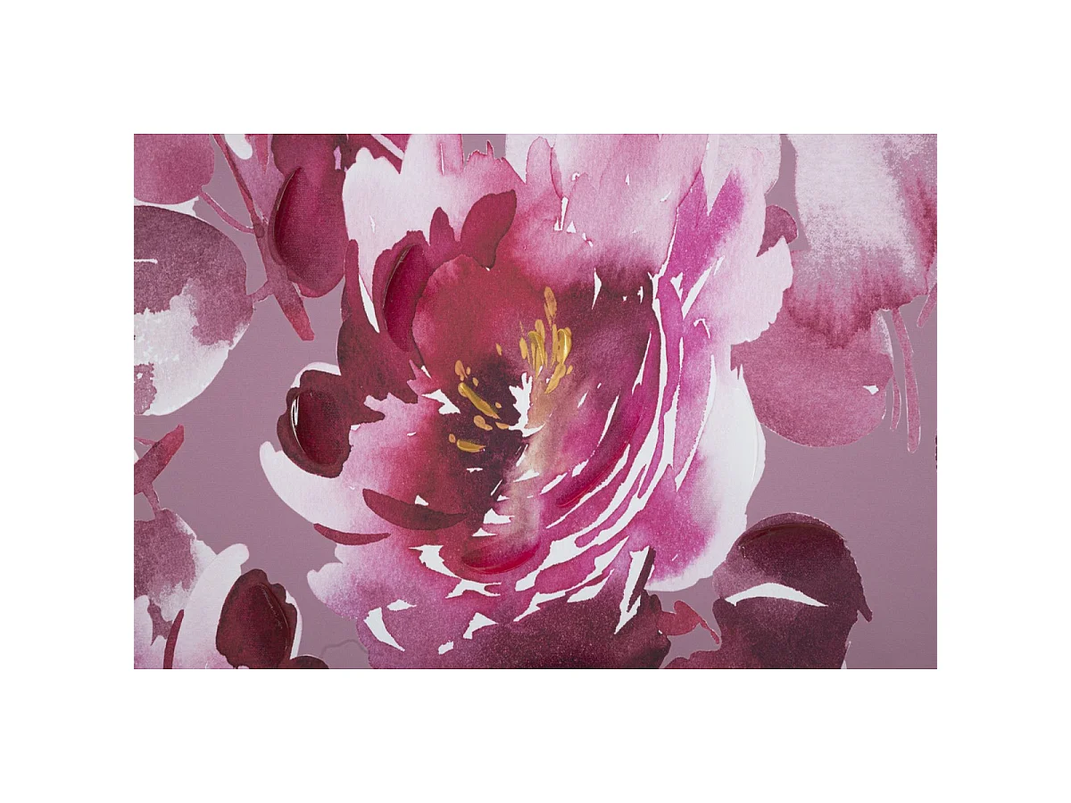Toile Imprimée Déco "Optic" 80x120cm Rose