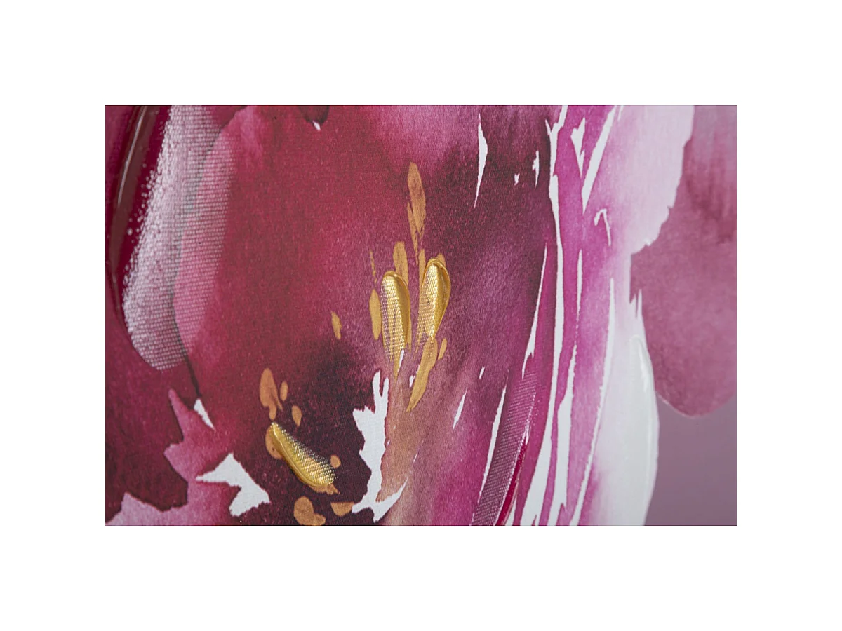 Toile Imprimée Déco "Optic" 80x120cm Rose