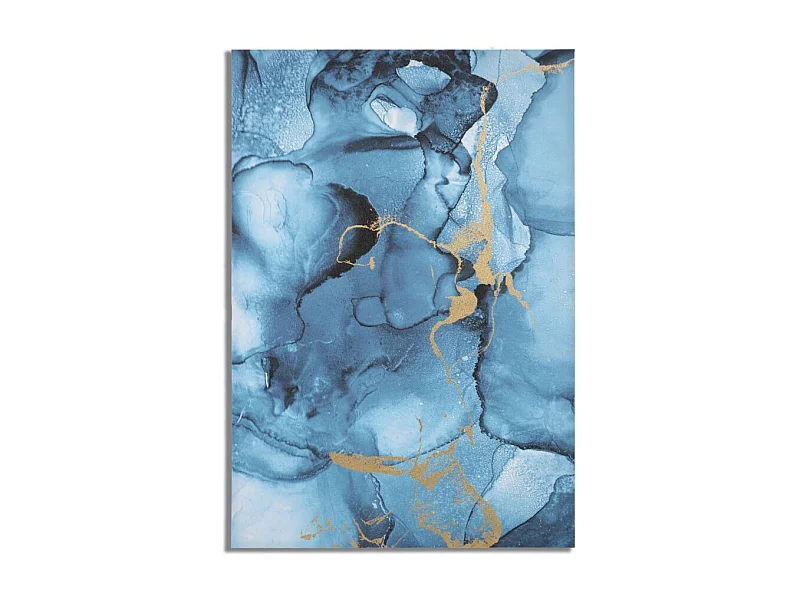 Toile Imprimée Déco "Blu Rey" 80x120cm Bleu