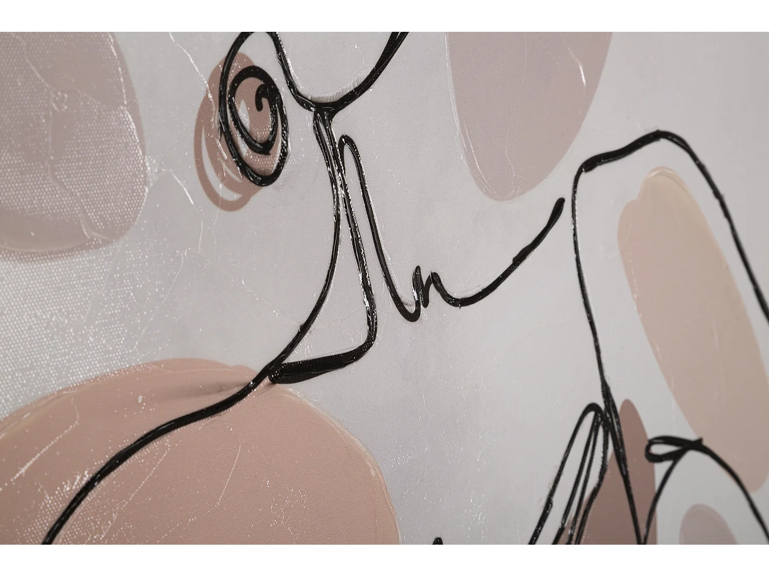 Impression sur toile femme multicolore 80x2,8x80 cm