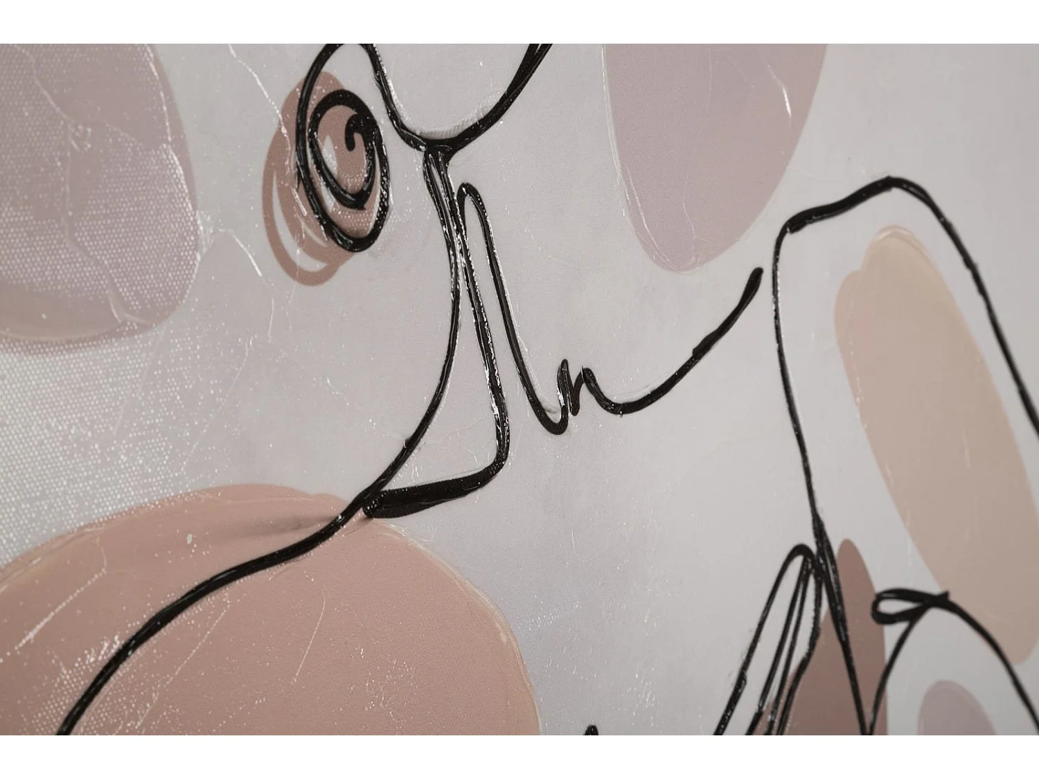 Impression sur toile femme multicolore 80x2,8x80 cm