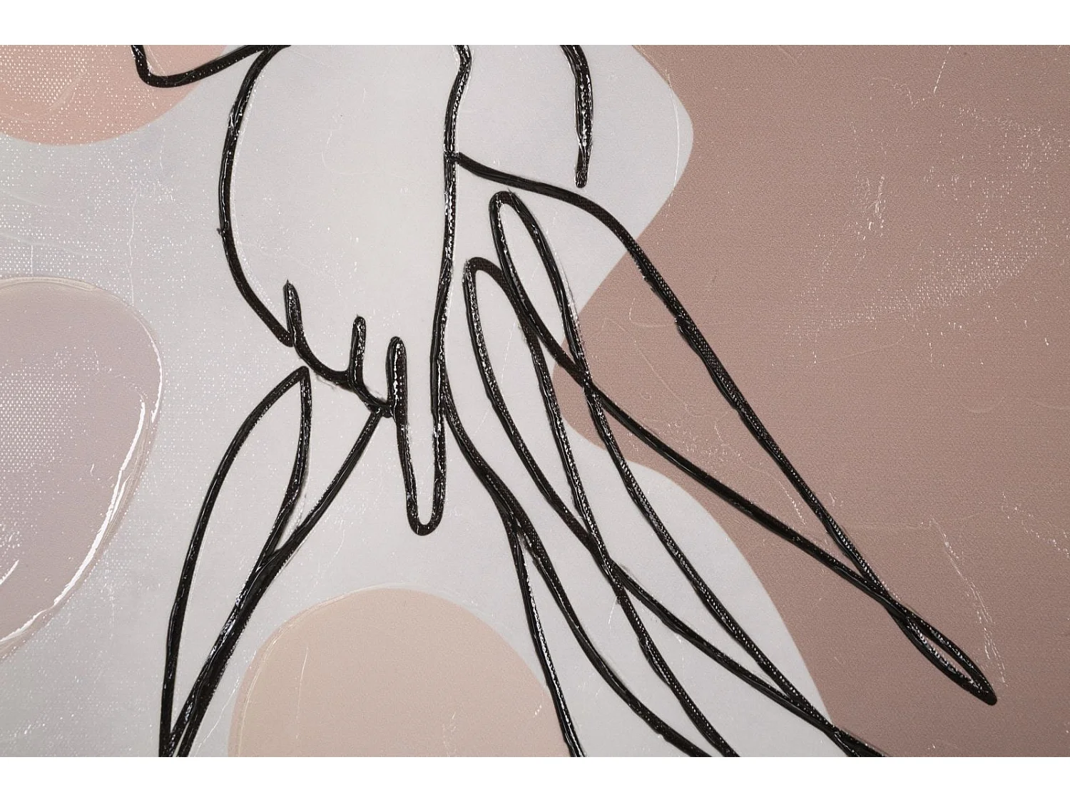 Impression sur toile femme multicolore 80x2,8x80 cm