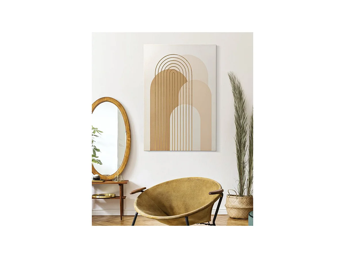 Abstract veelkleurig canvas print, 80x3x120 cm