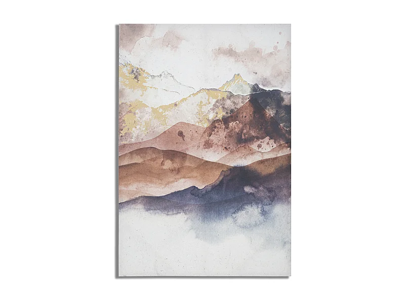 Impression sur toile multicolore abstraite 80x3x120 cm