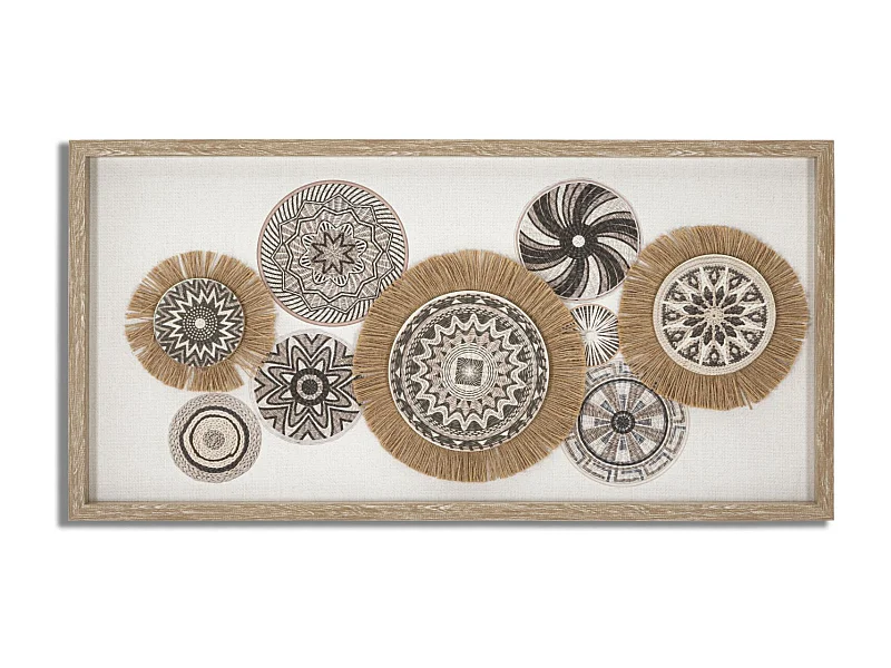 Tableau Imprimé Déco "Marcys" 35x70cm Marron