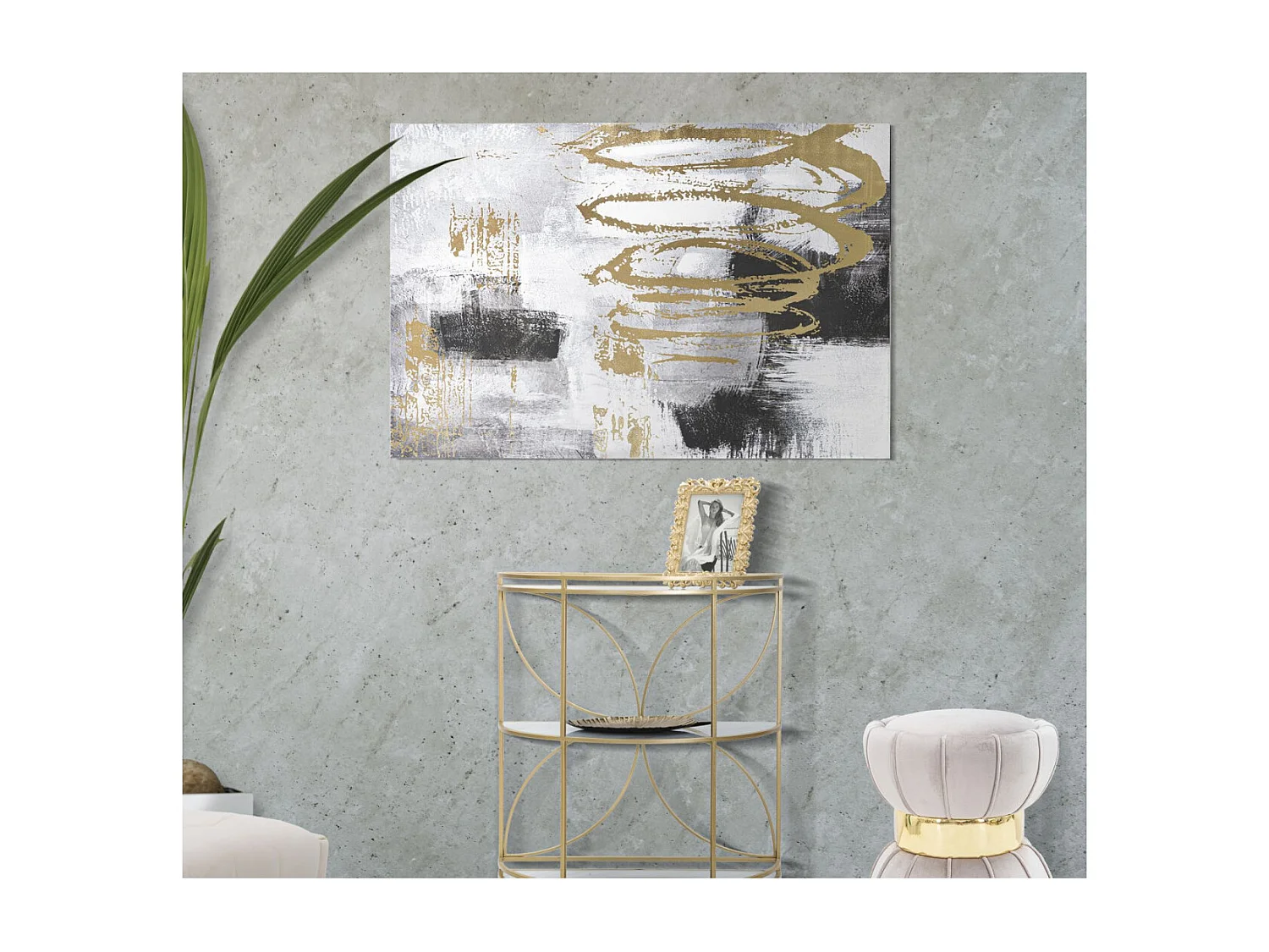 Toile Imprimée Déco "Toty" 80x120cm Multicolore