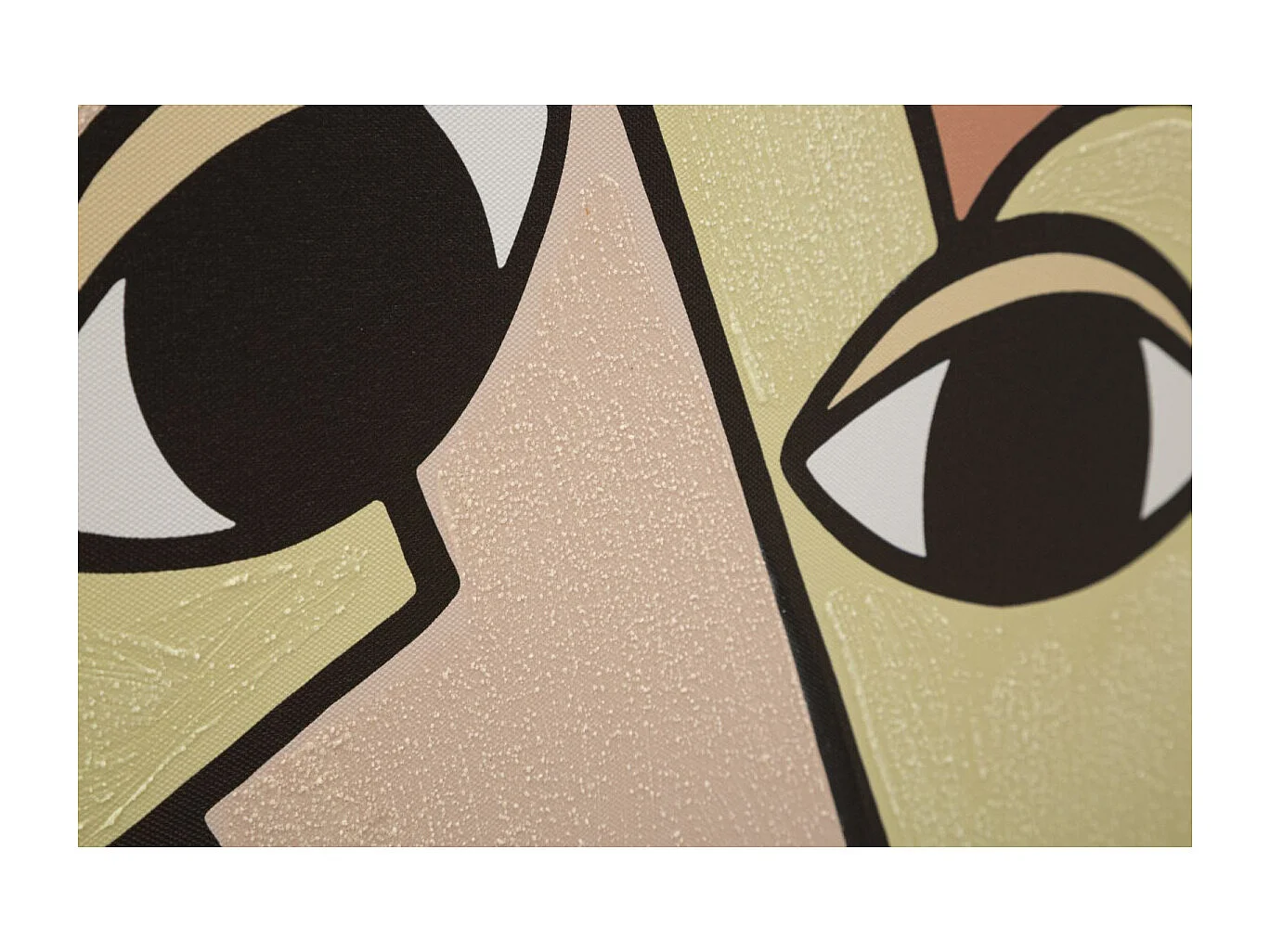 Toile Imprimée Déco "Double Face Large" 80x120cm Multicolore