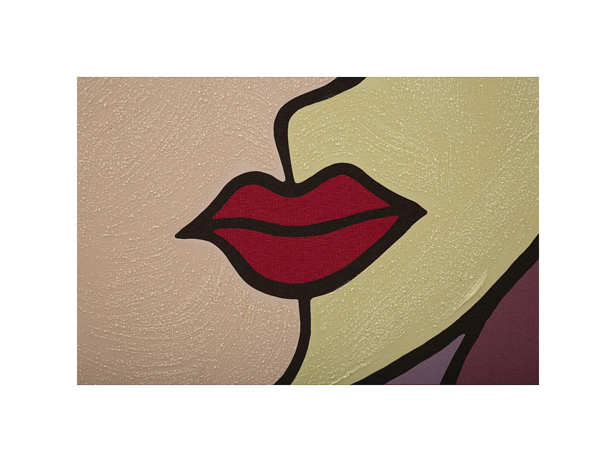 Toile Imprimée Déco "Double Face Large" 80x120cm Multicolore