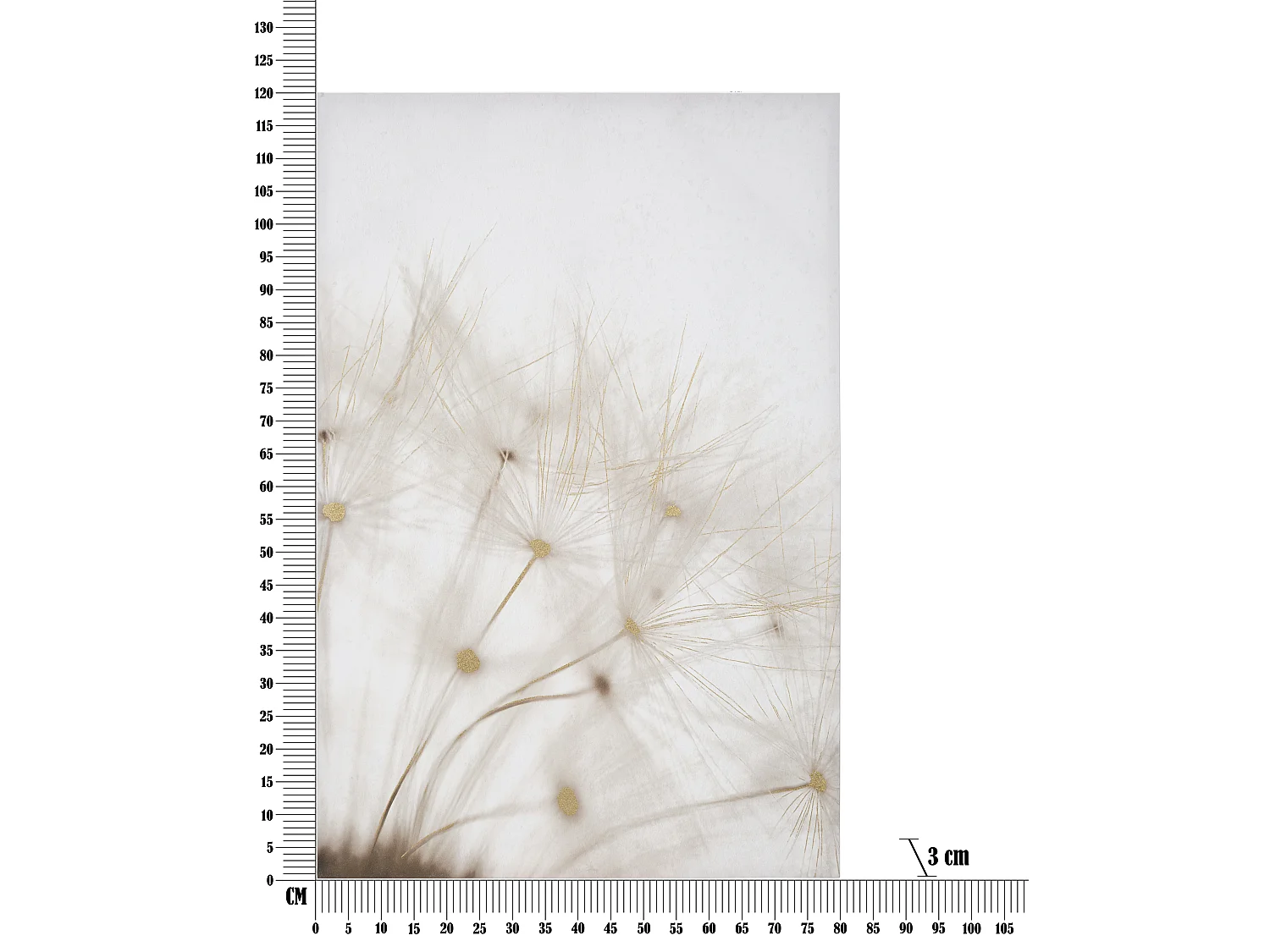 Canvasprint met veelkleurige bloemen, 80x3x120 cm