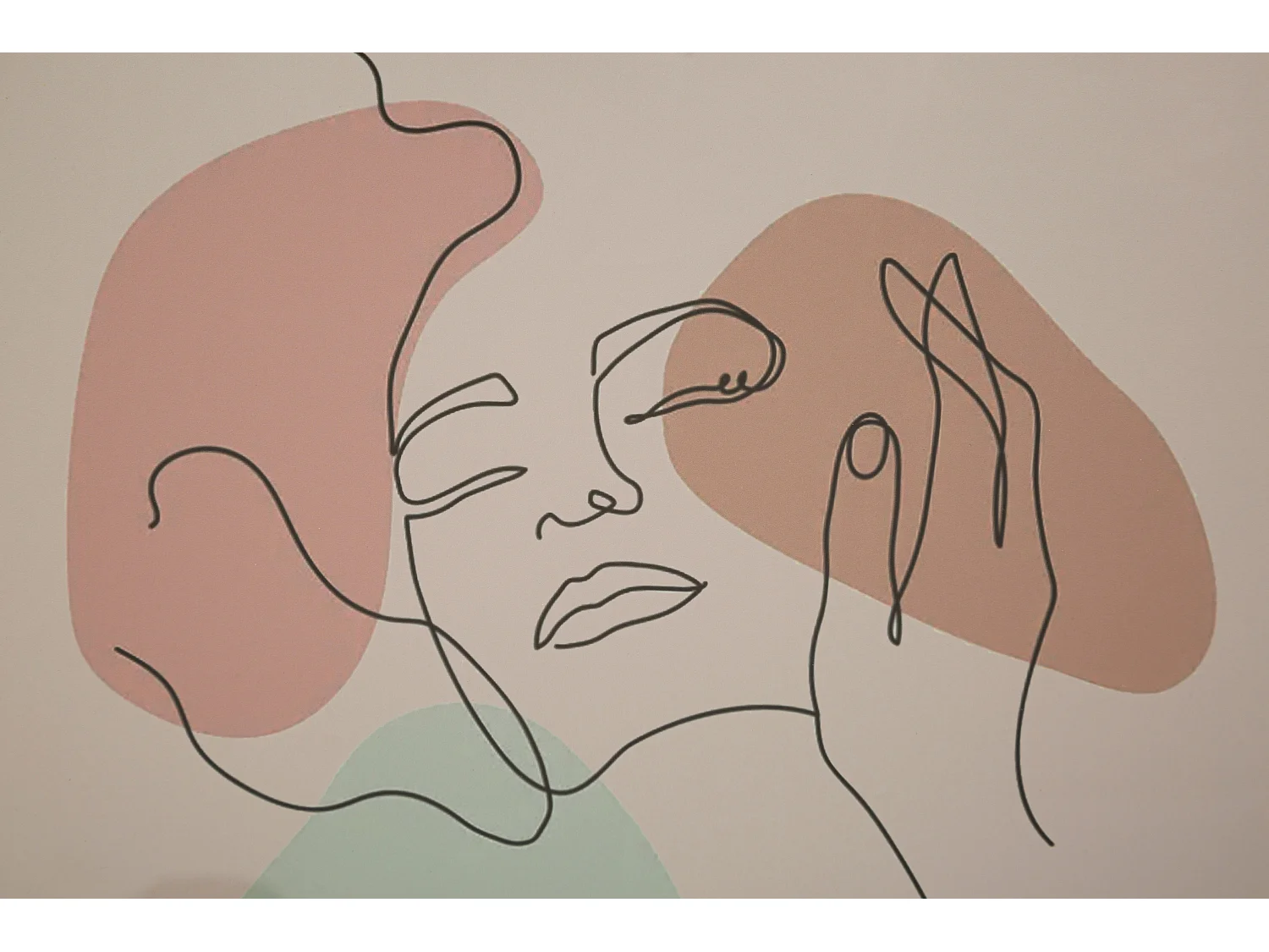 Cadre Déco "Face" 35x47cm Multicolore