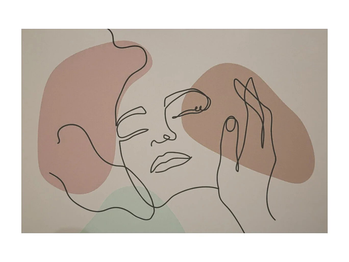 Cadre Déco "Face" 35x47cm Multicolore