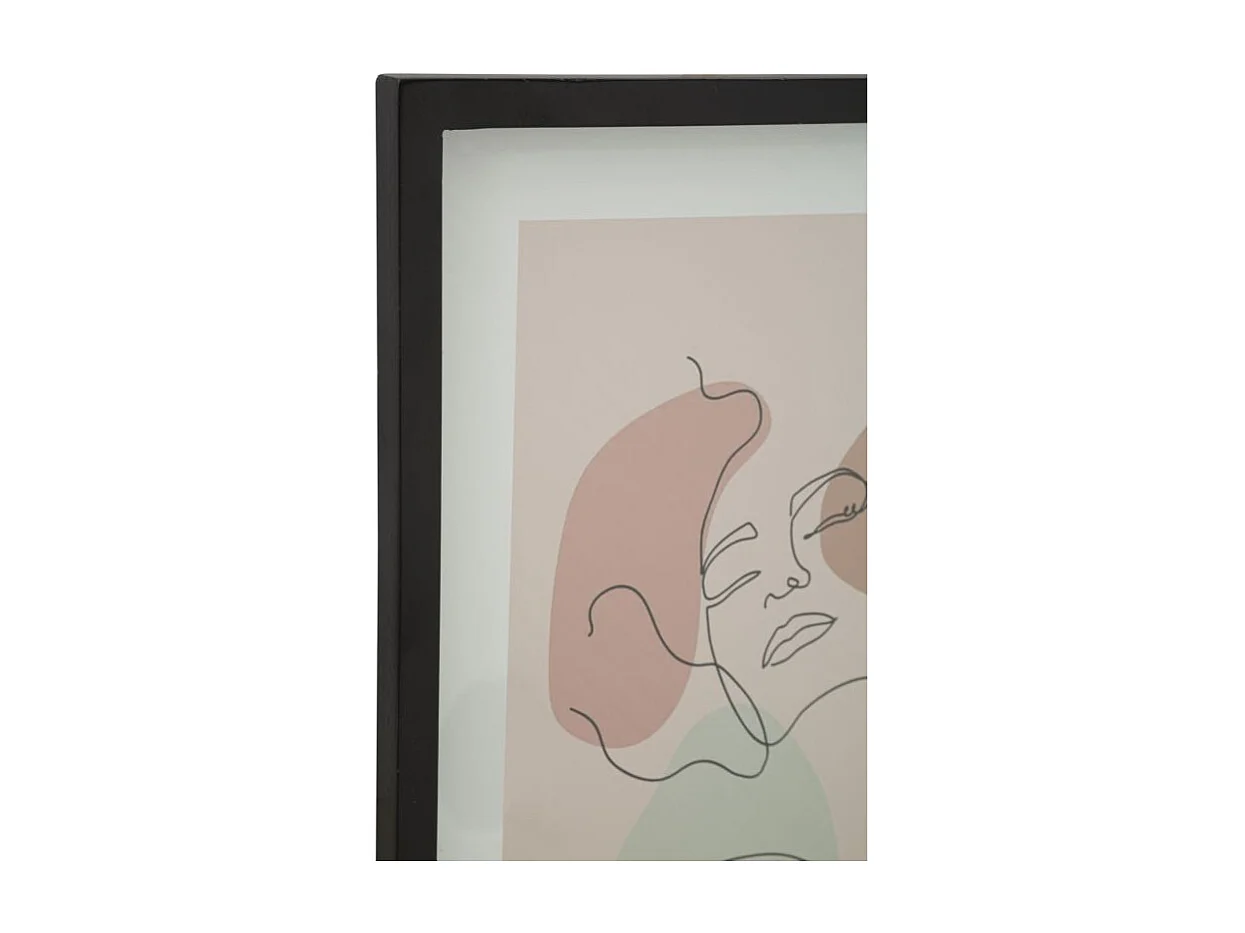 Cadre Déco "Face" 35x47cm Multicolore