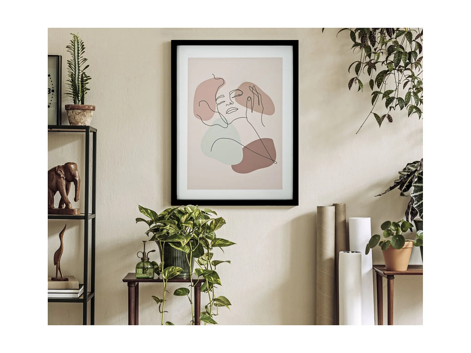 Cadre Déco "Face" 35x47cm Multicolore