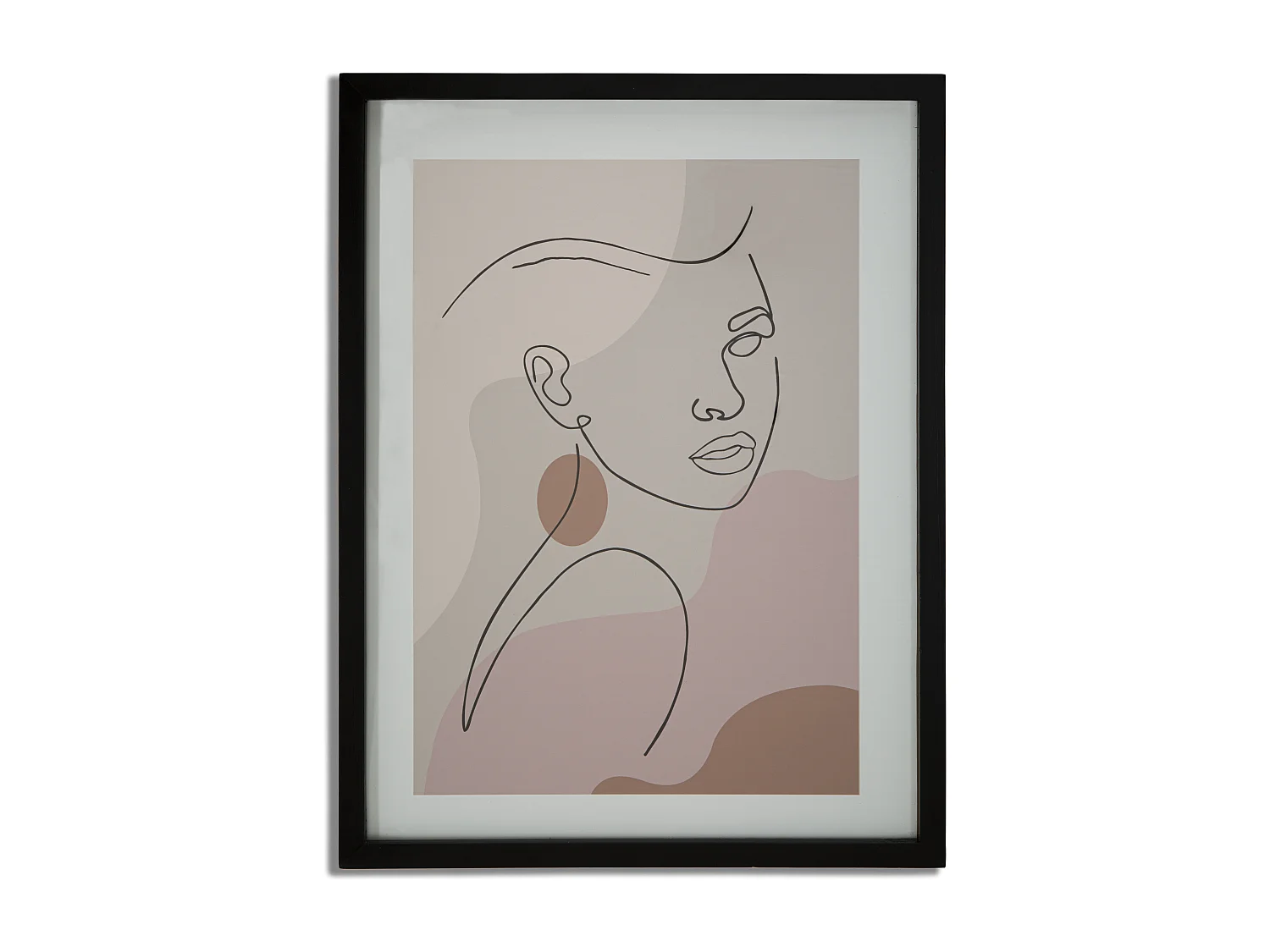 Cadre Déco "Visage" 35x47cm Multicolore