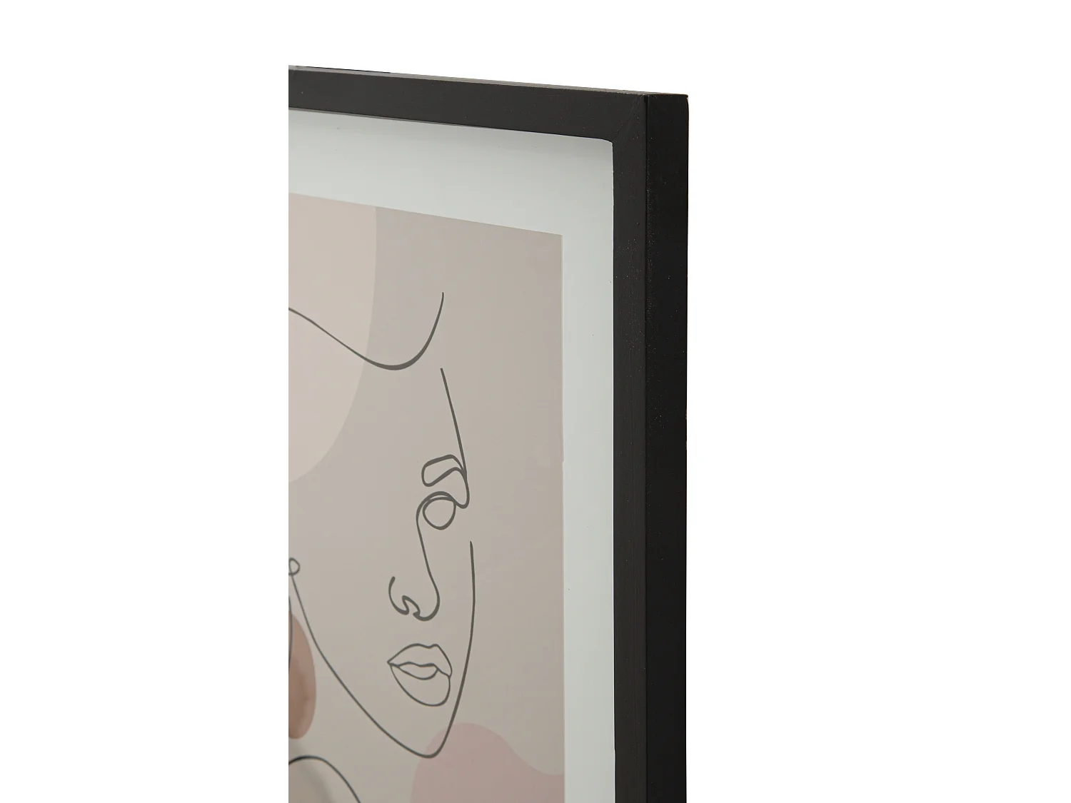 Cadre Déco "Visage" 35x47cm Multicolore