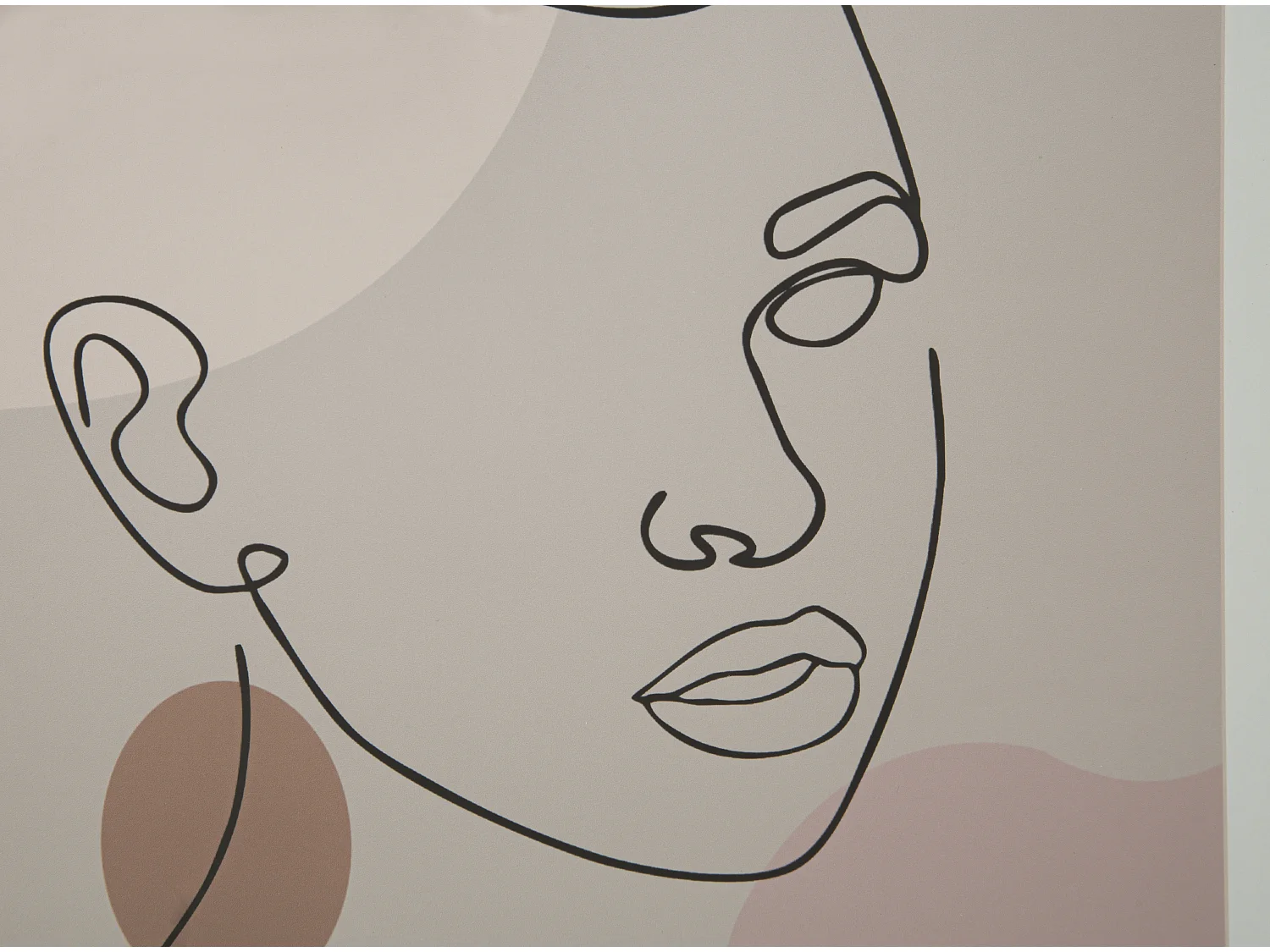 Cadre Déco "Visage" 35x47cm Multicolore