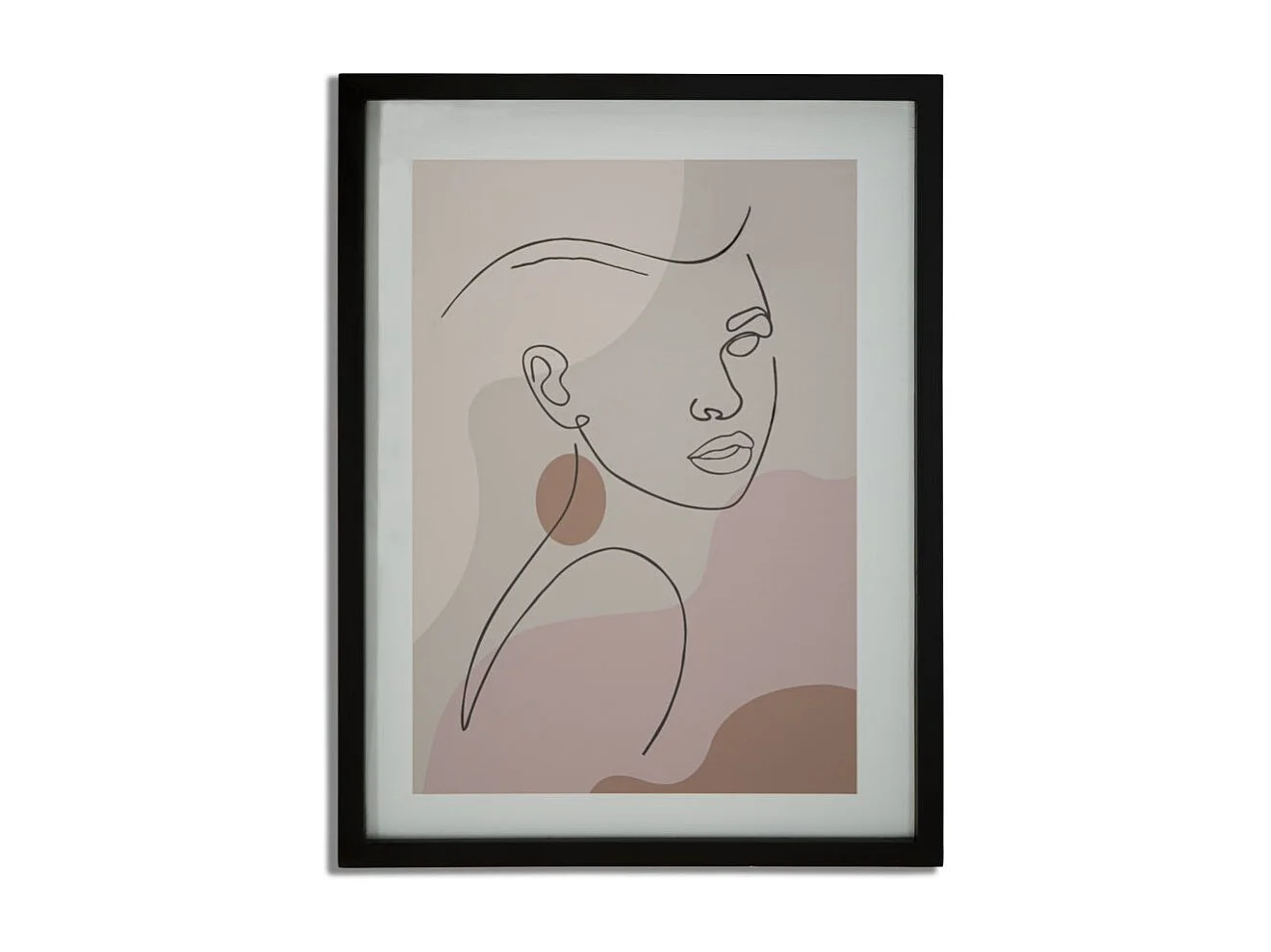 Cadre Déco "Visage" 35x47cm Multicolore