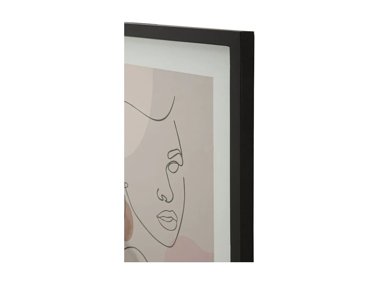 Cadre Déco "Visage" 35x47cm Multicolore