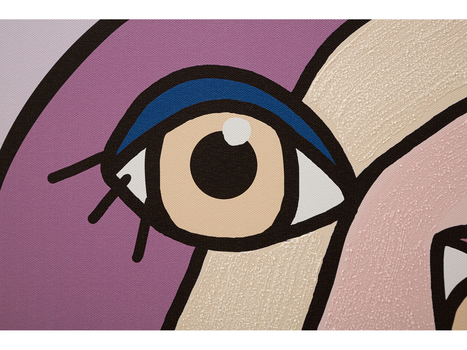 Toile Imprimée Déco "Double Visage Large" 80x120cm Multicolore