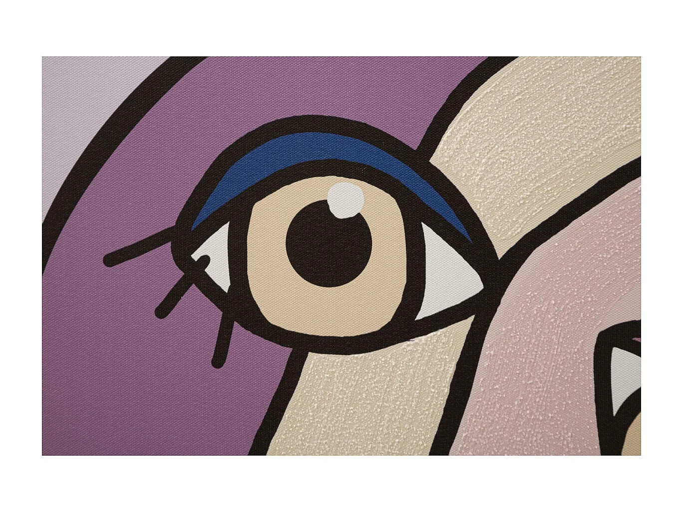 Toile Imprimée Déco "Double Visage Large" 80x120cm Multicolore