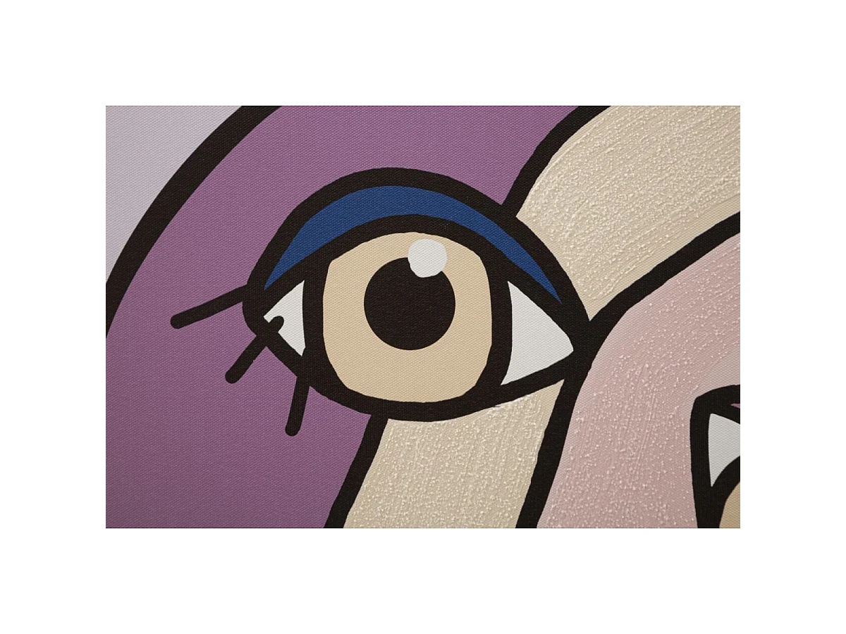 Toile Imprimée Déco "Double Visage Large" 80x120cm Multicolore