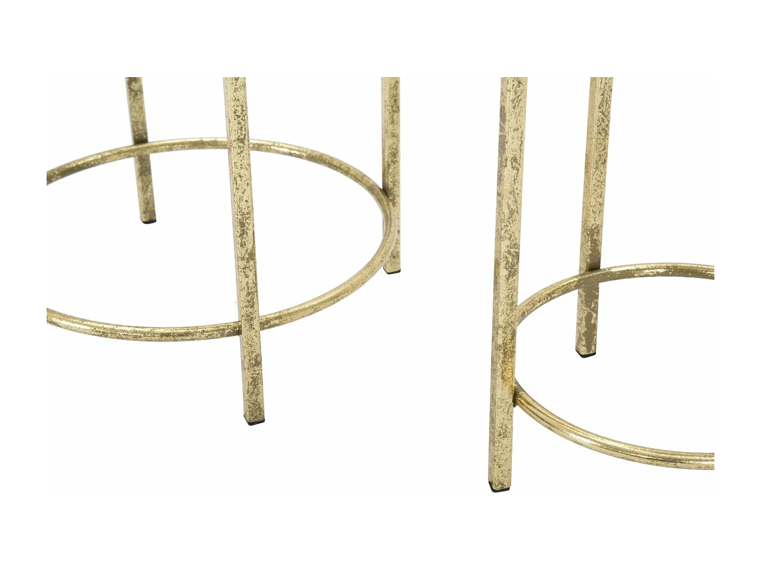 Lot de 2 Cache-Pots sur Pied "Coppia" 62cm Or