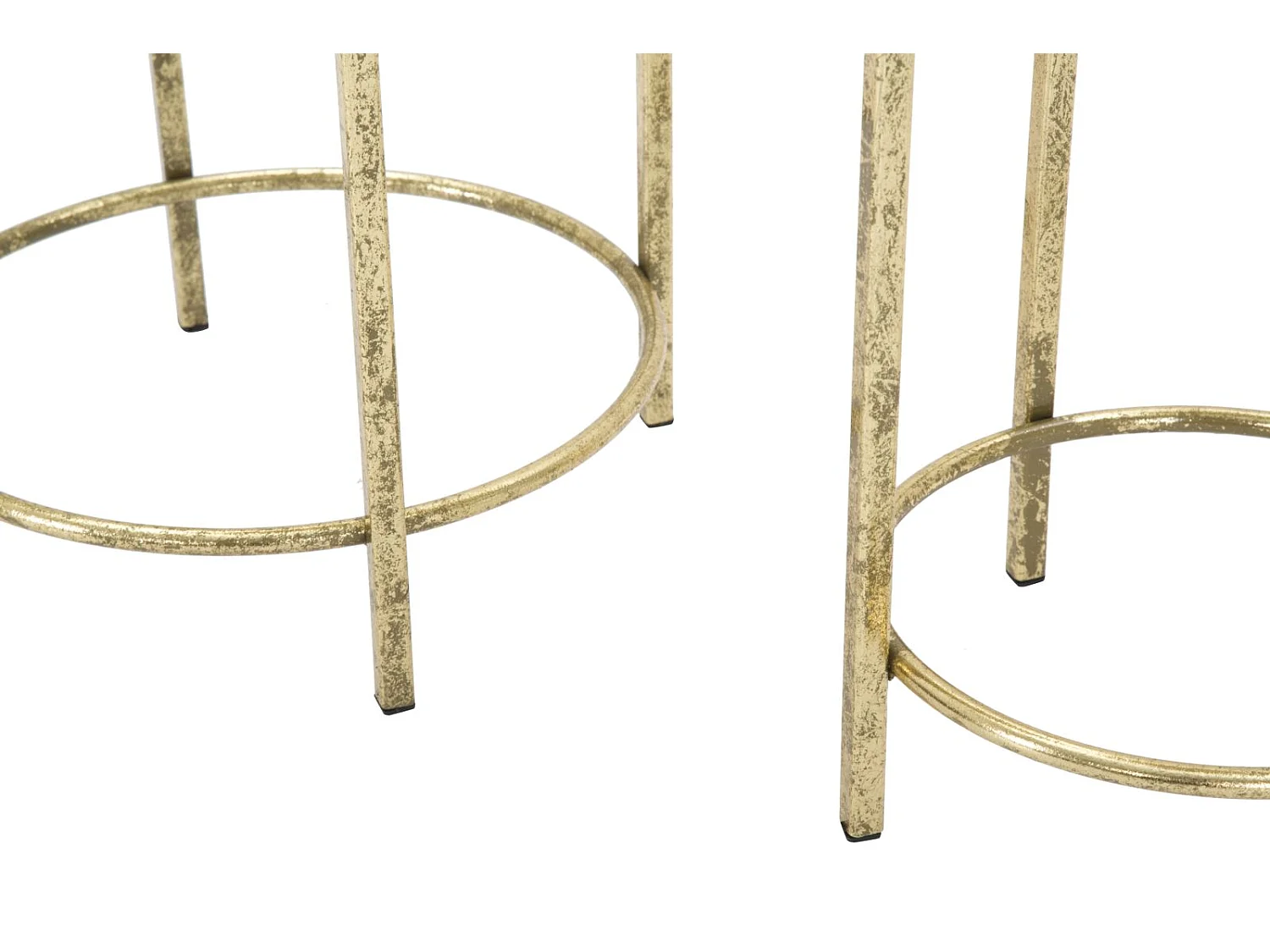 Lot de 2 Cache-Pots sur Pied "Coppia" 62cm Or