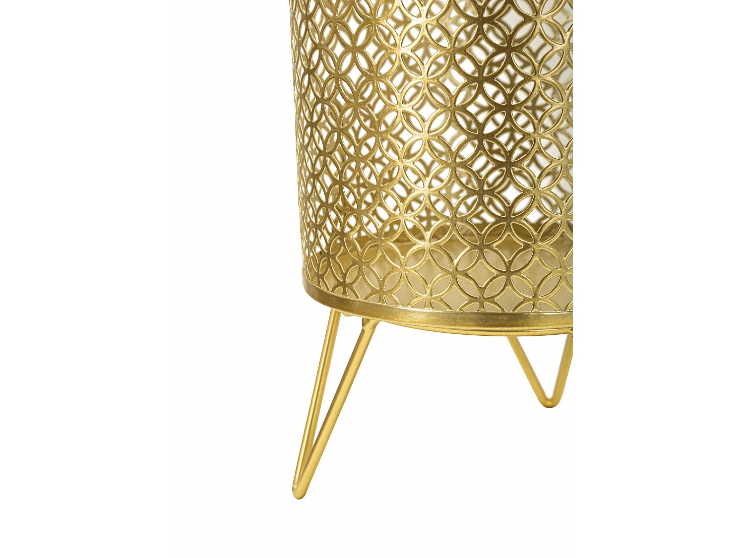 Lot de 2 Cache-Pots Design "Ceci" 20cm Or