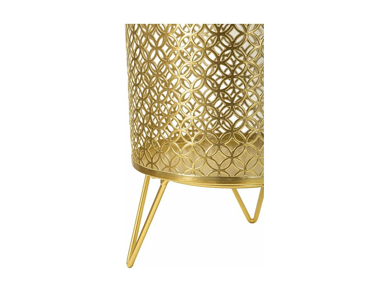 Lot de 2 Cache-Pots Design "Ceci" 20cm Or