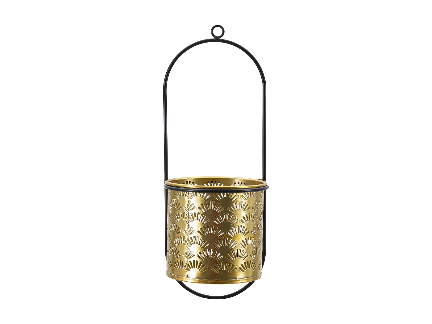 5 Portavasi Da Parete In Metallo Con Anello 10cm - Staffe Per Fiori Per Balcone, Giardino E Casa, Con Viti E Tasselli, Colore Nero