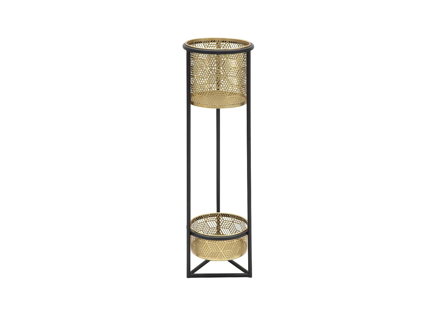 Cache-Pots 2 Niveaux "Doppio" 80cm Or
