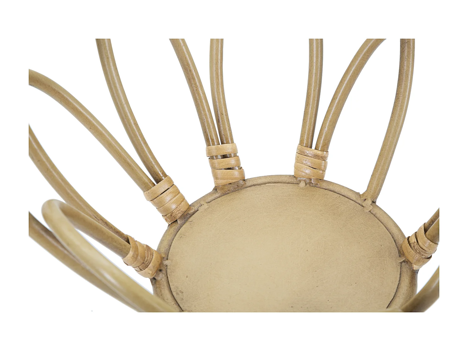 Portavasi rotondo in metallo marrone Ø cm 28x48