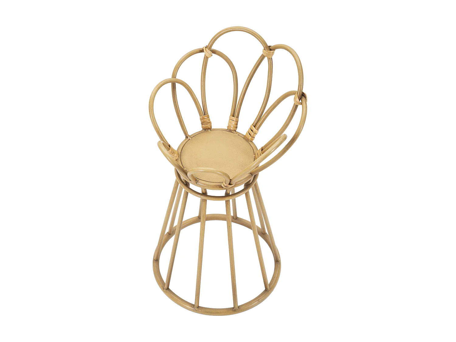 Jardinera portamacetas de mimbre y metal Panama Tower